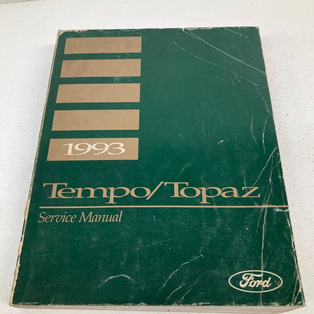 Ford Tempo Topaz Service Manual FoMoCo 1993